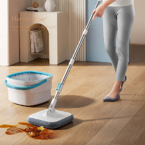 Spin Mop and Bucket.